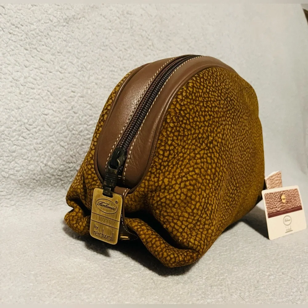 Borbonese Quail Suede Small Clutch/Pouch - Picture 2 of 12